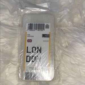 Brand New iPhoneXS London Flight Ticket Phone Case